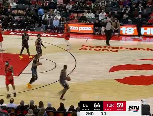 Kaiyun开云官方网站中国登录-半场:活塞以64-59领先猛龙,坎宁安10中6砍下16分6助攻